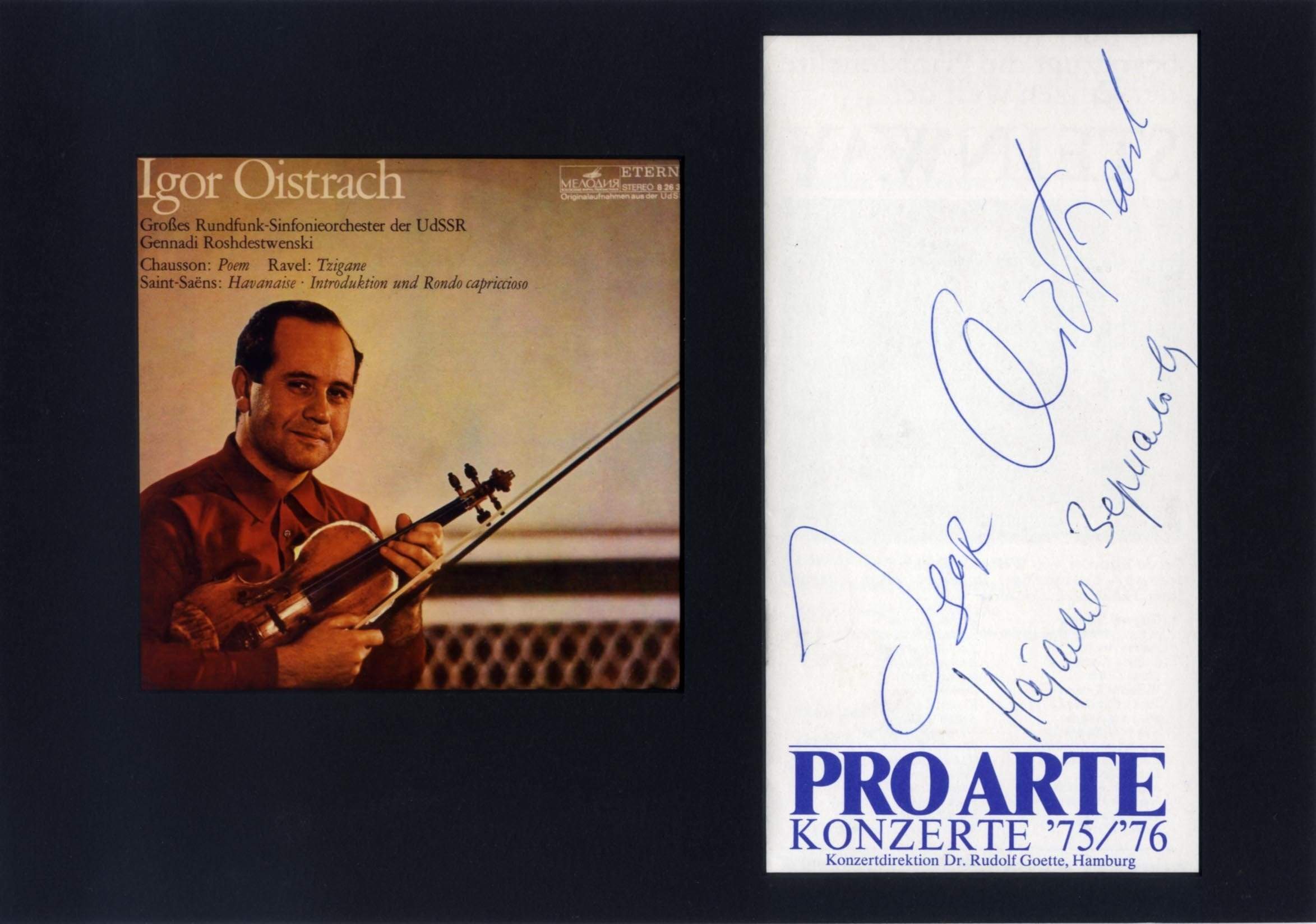 Oistrakh, Igor autograph