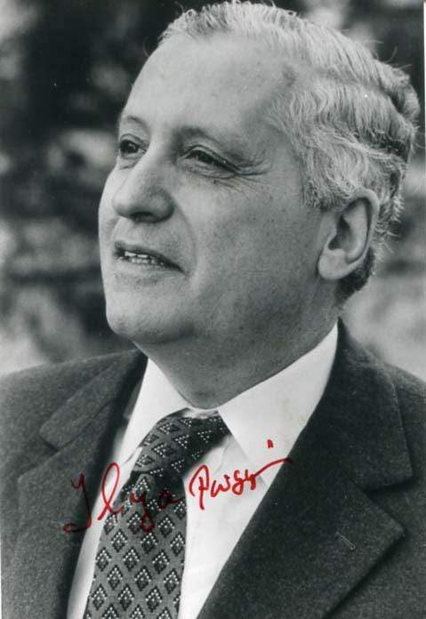 Prigogine, Ilya autograph