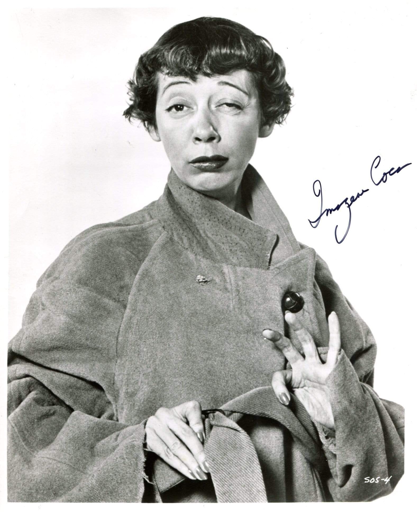 Coca, Imogene autograph