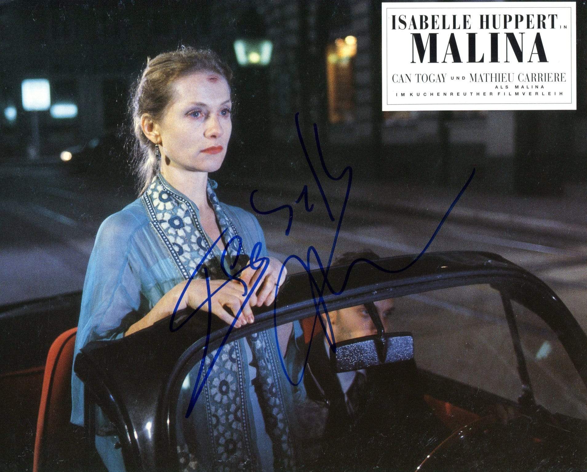 Huppert, Isabelle autograph