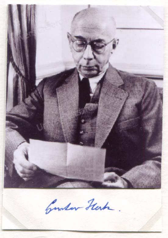 Franck, James & Hertz, Gustav Ludwig autograph