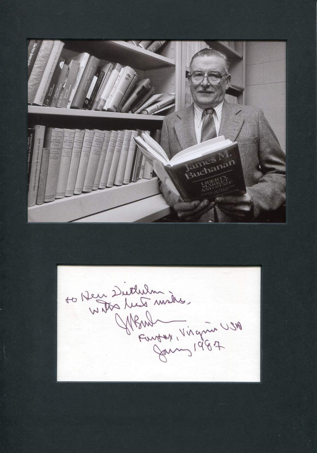 Buchanan, James M. autograph