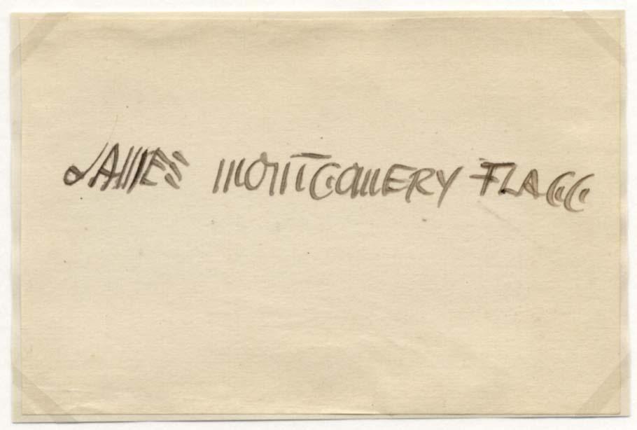 Montgomery Flagg, James autograph