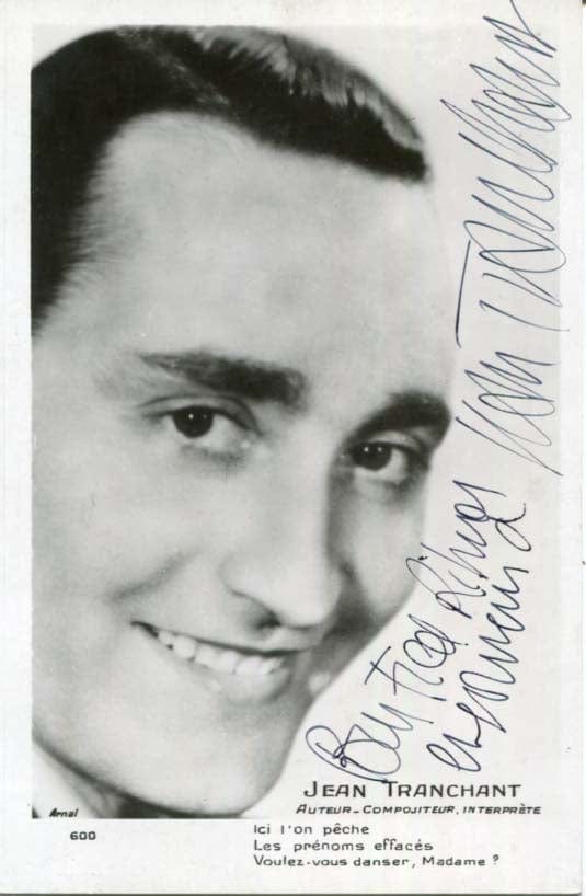 Jean Tranchant Autograph Autogramm | ID 7590138708117