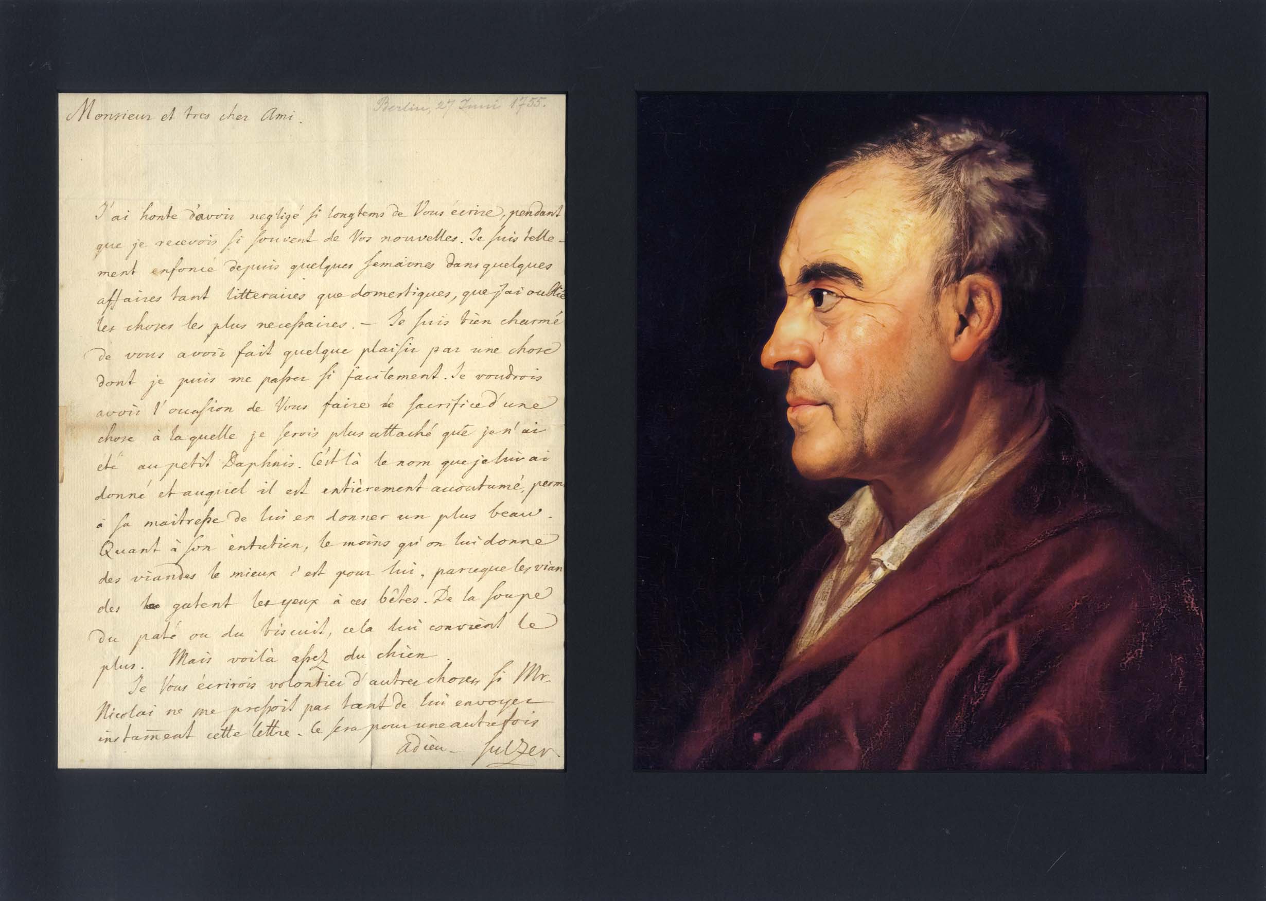 Johann Georg Sulzer Autograph Autogramm | ID 7830712254613