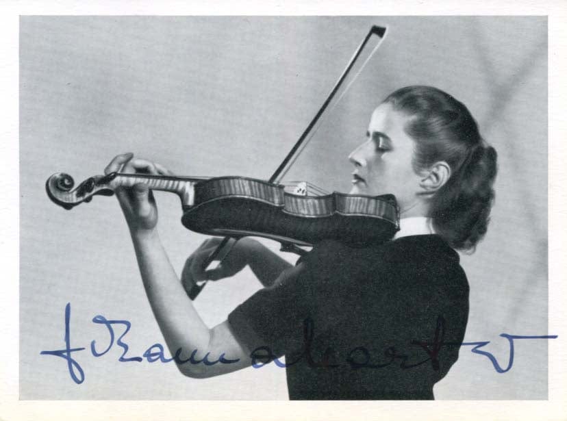 Johanna Martzy Autograph signed vintage photographs