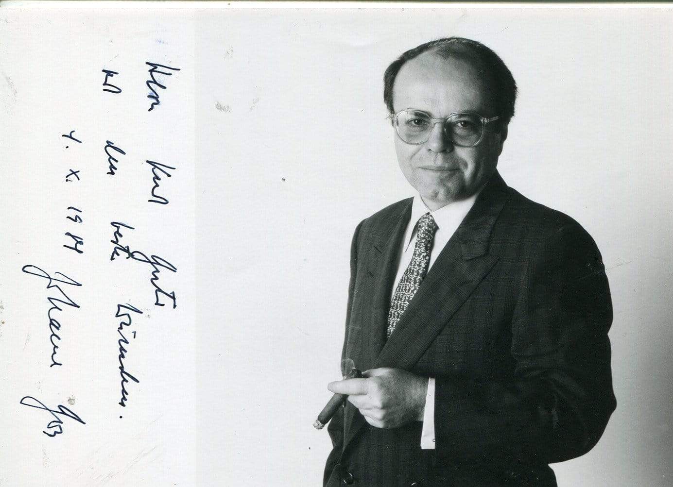 Gross, Johannes autograph