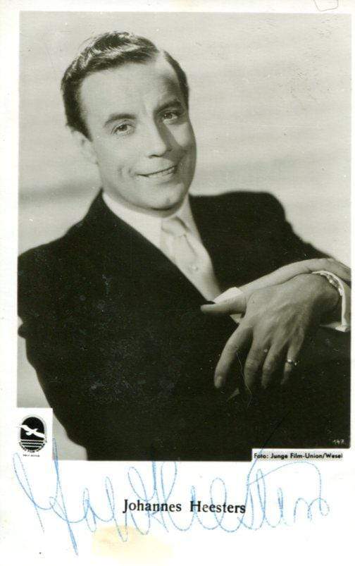 Heesters, Johannes autograph
