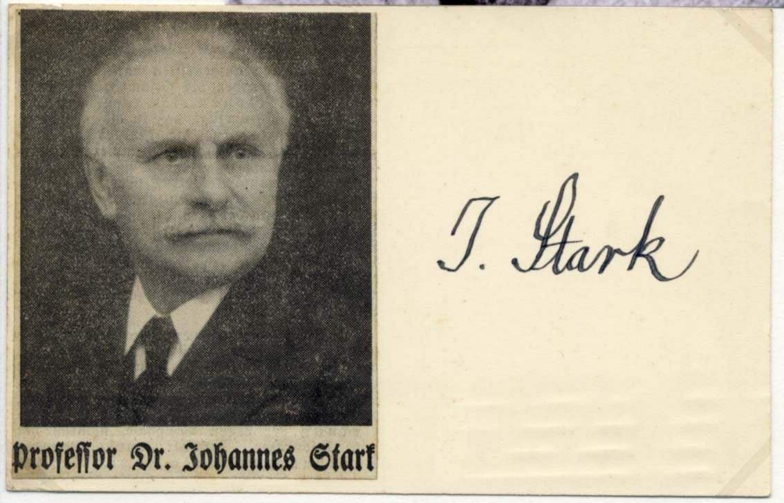 Stark, Johannes autograph