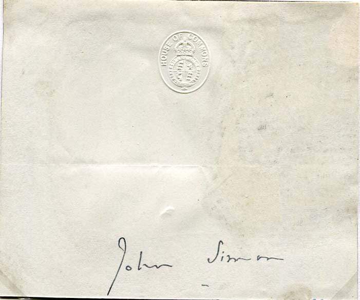Simon, John Allsebrook autograph