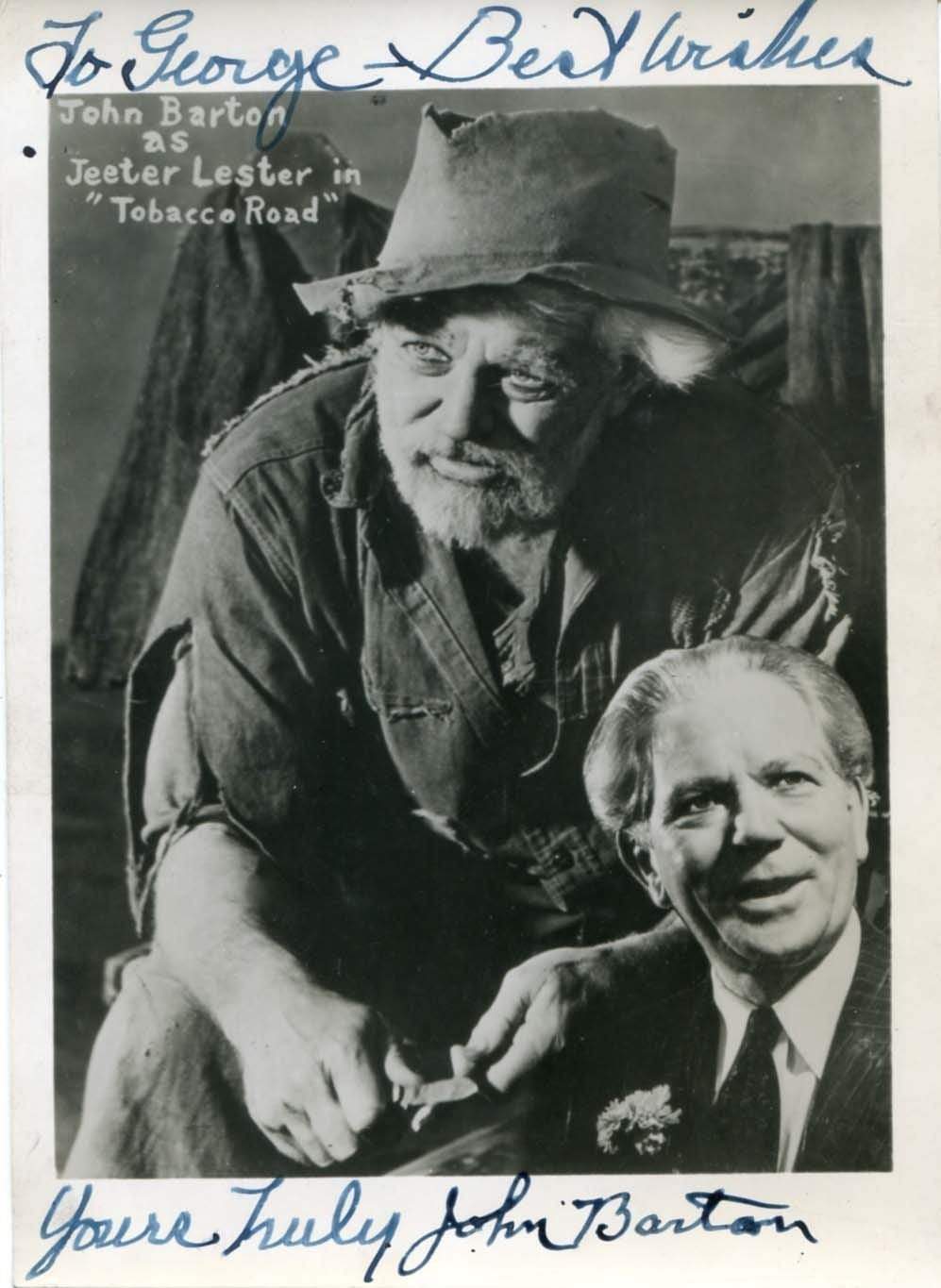 Barton, John autograph