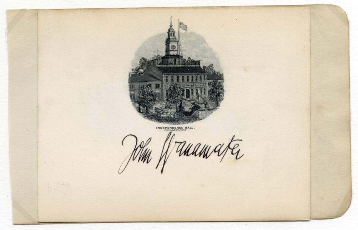 Wanamaker, John autograph