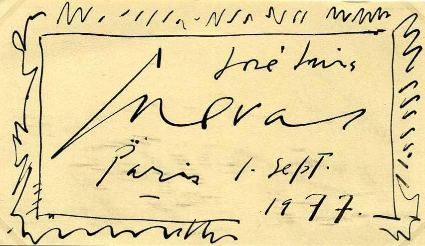 José Luis Cuevas Autograph Autogramm | ID 6827495063701