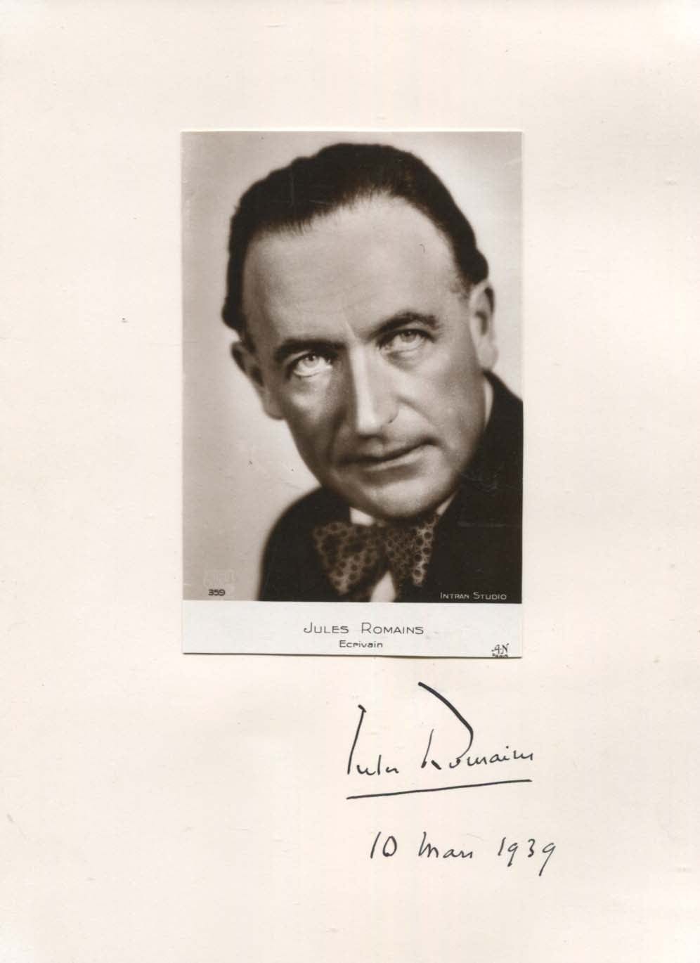 Jules Romains Autograph Autogramm | ID 7578943357077