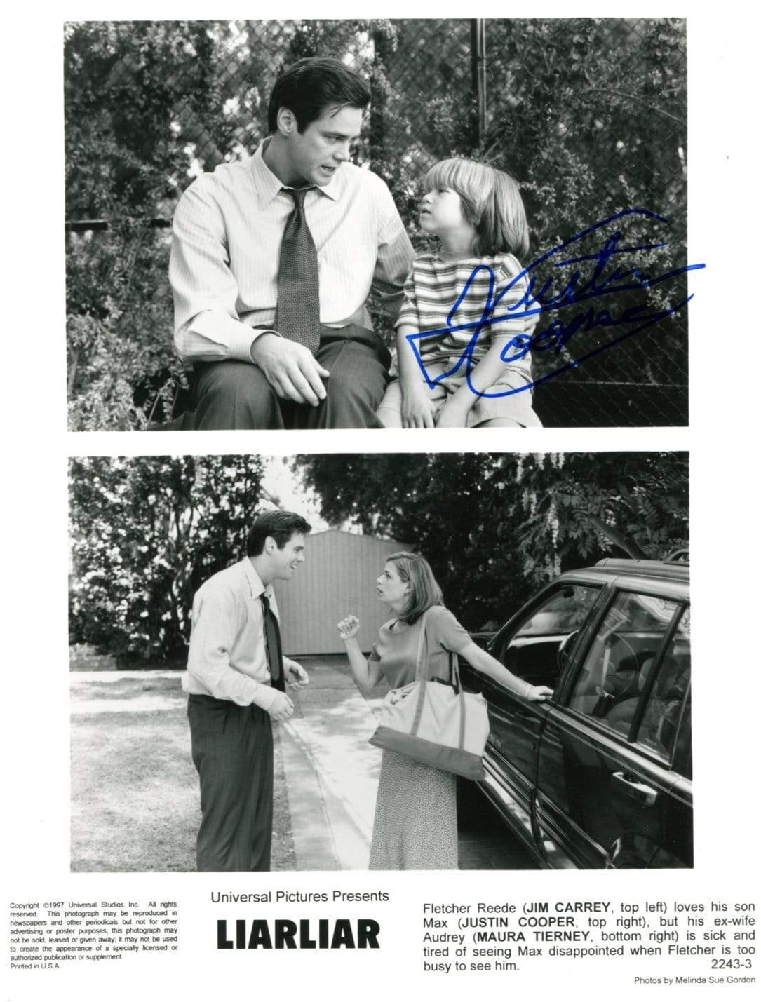 Cooper , Justin autograph