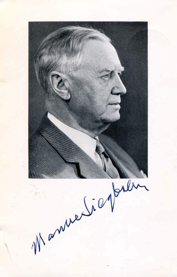 Siegbahn, Karl Manne Georg autograph