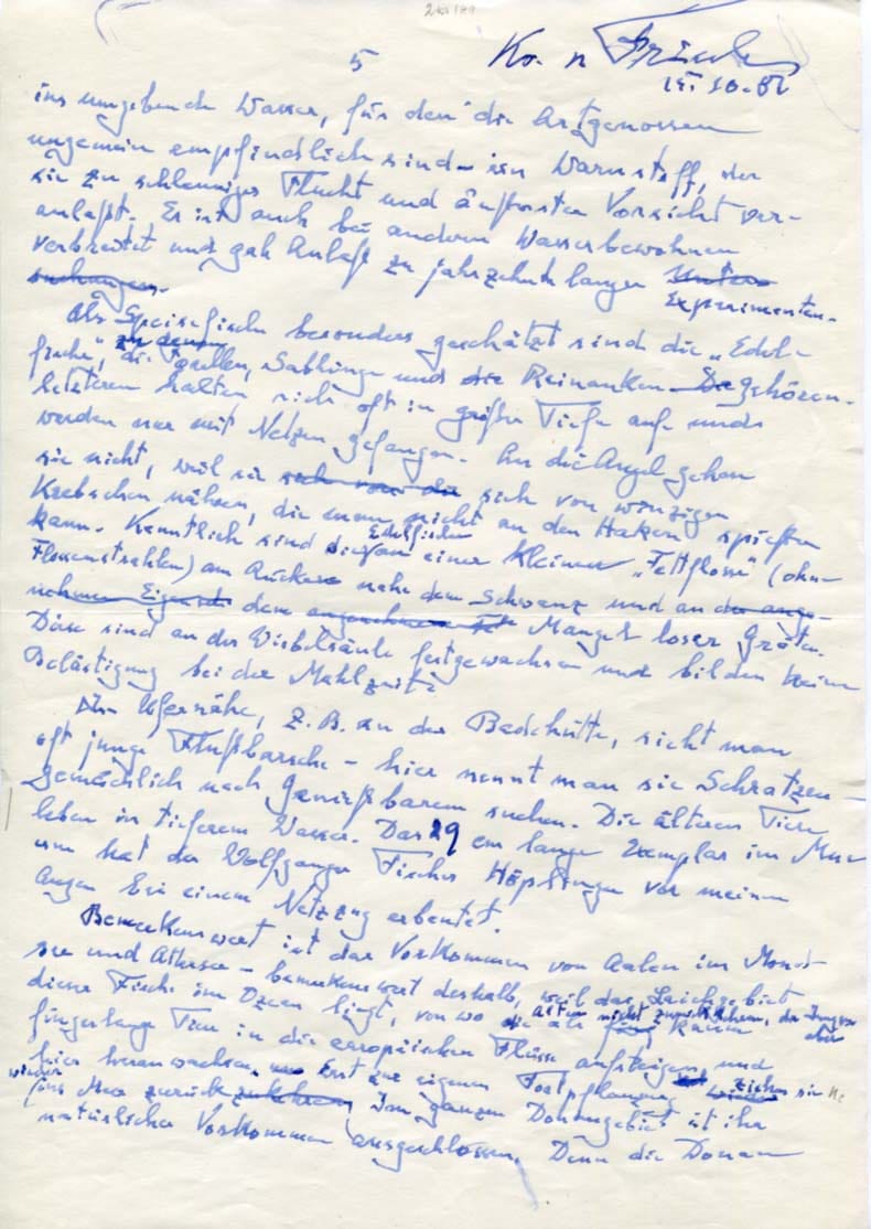 Karl von Frisch Autograph