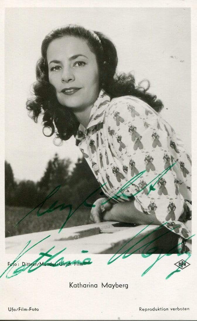 Mayberg, Katharina autograph