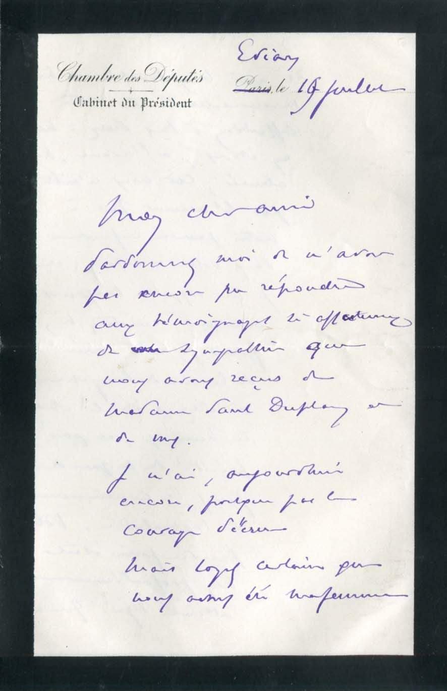 Bourgeois, Leon autograph