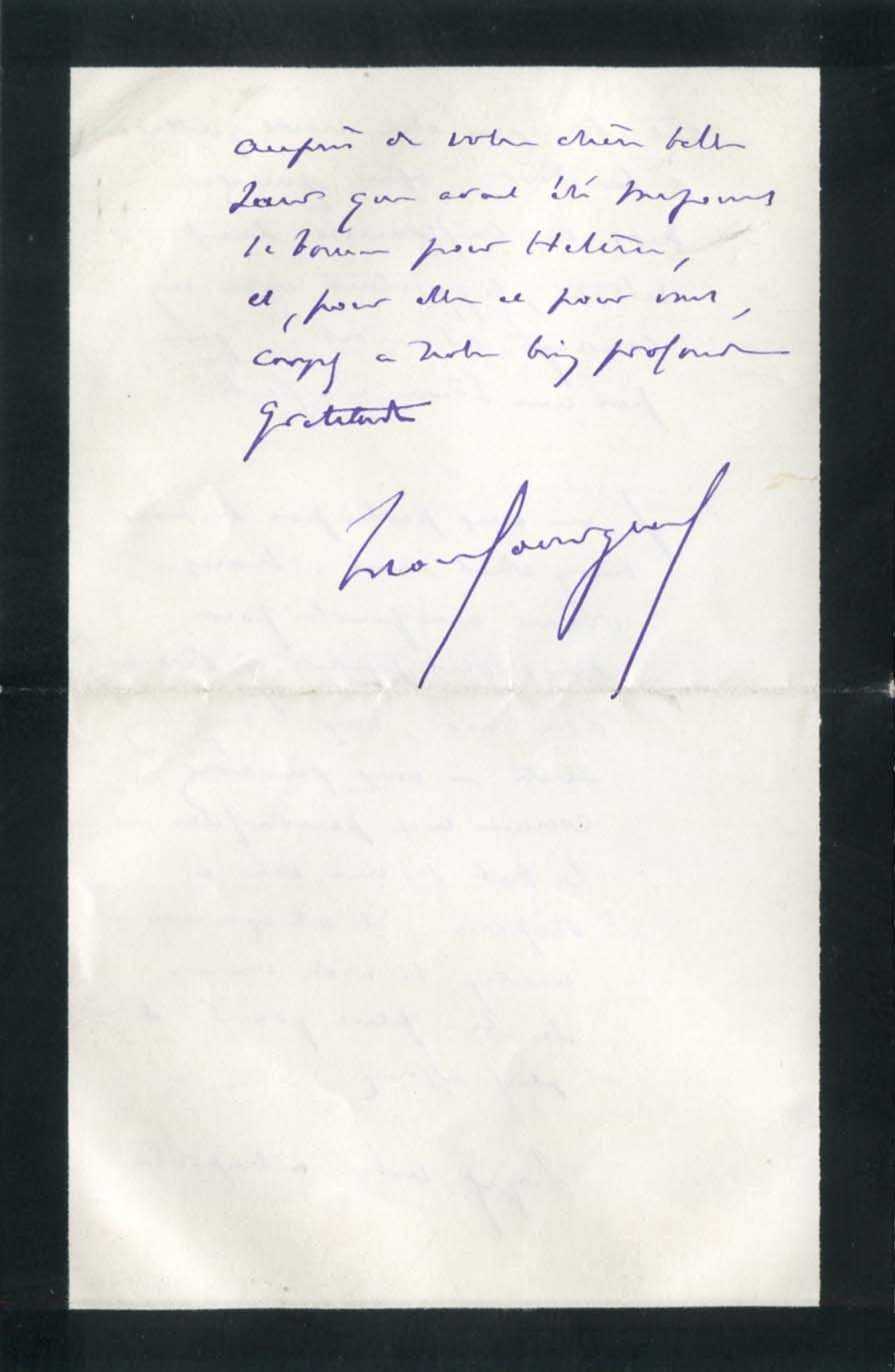 Bourgeois, Leon autograph