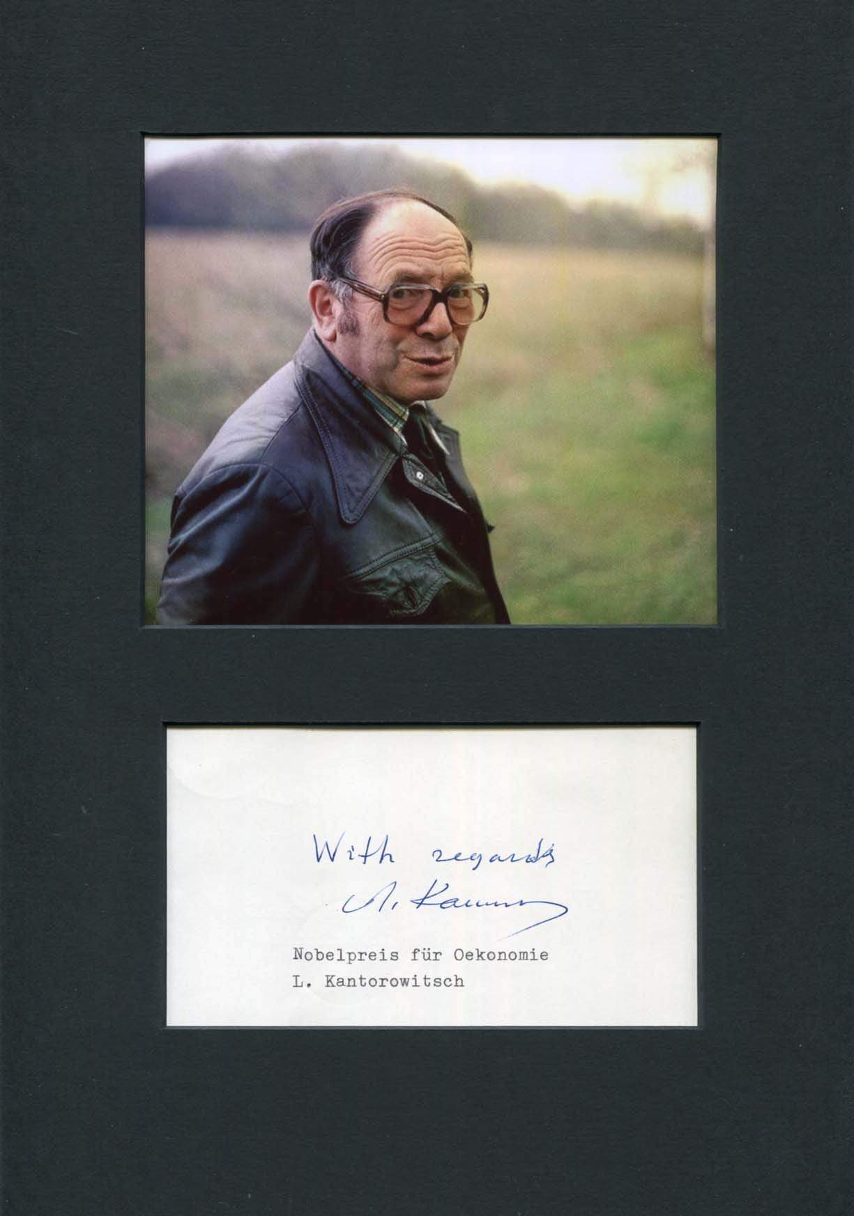 Leonid Vitaliyevich Kantorovich Autograph Autogramm | ID 7124454703253