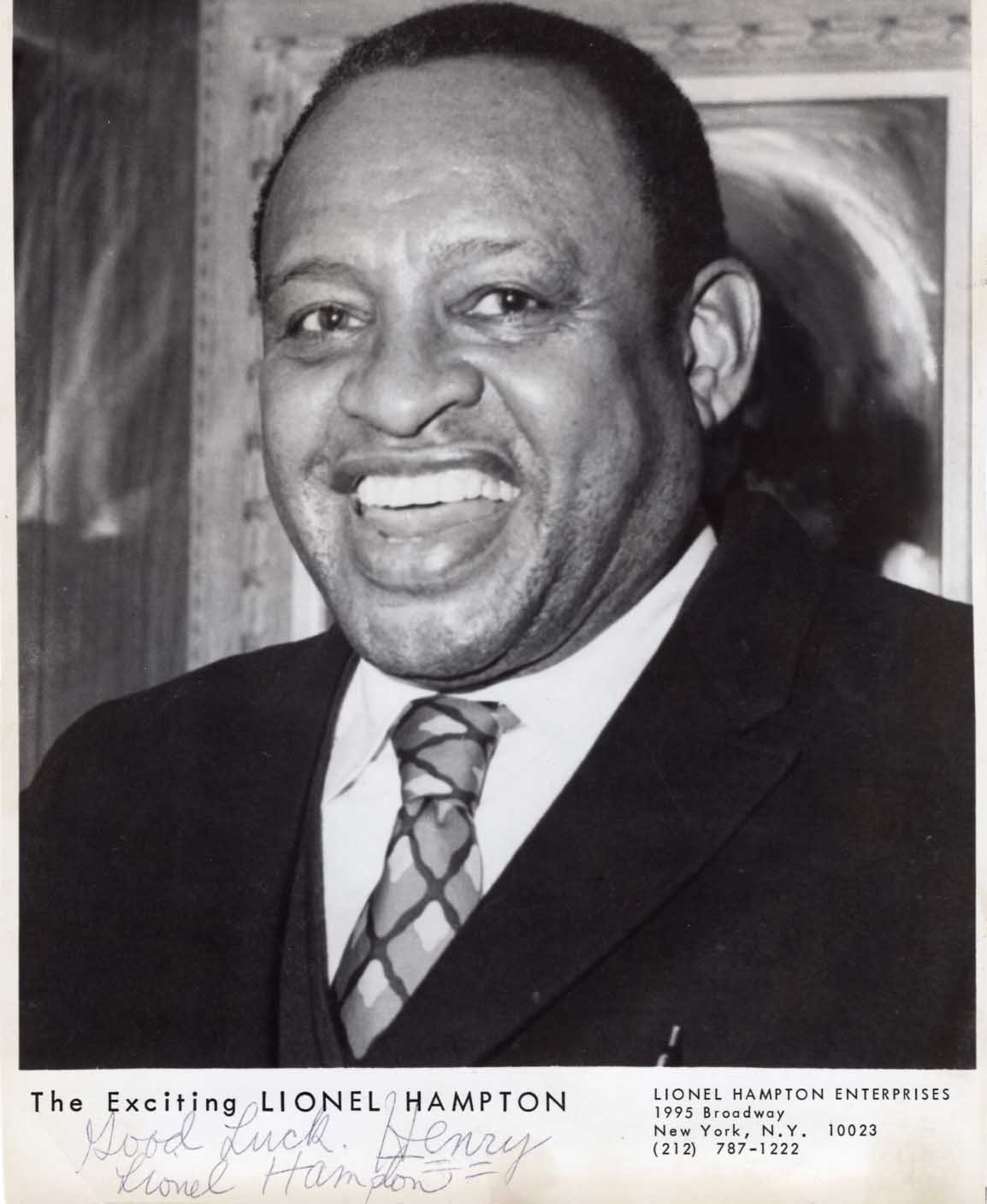 Lionel Leo Hampton Autograph Autogramm | ID 7346685149333