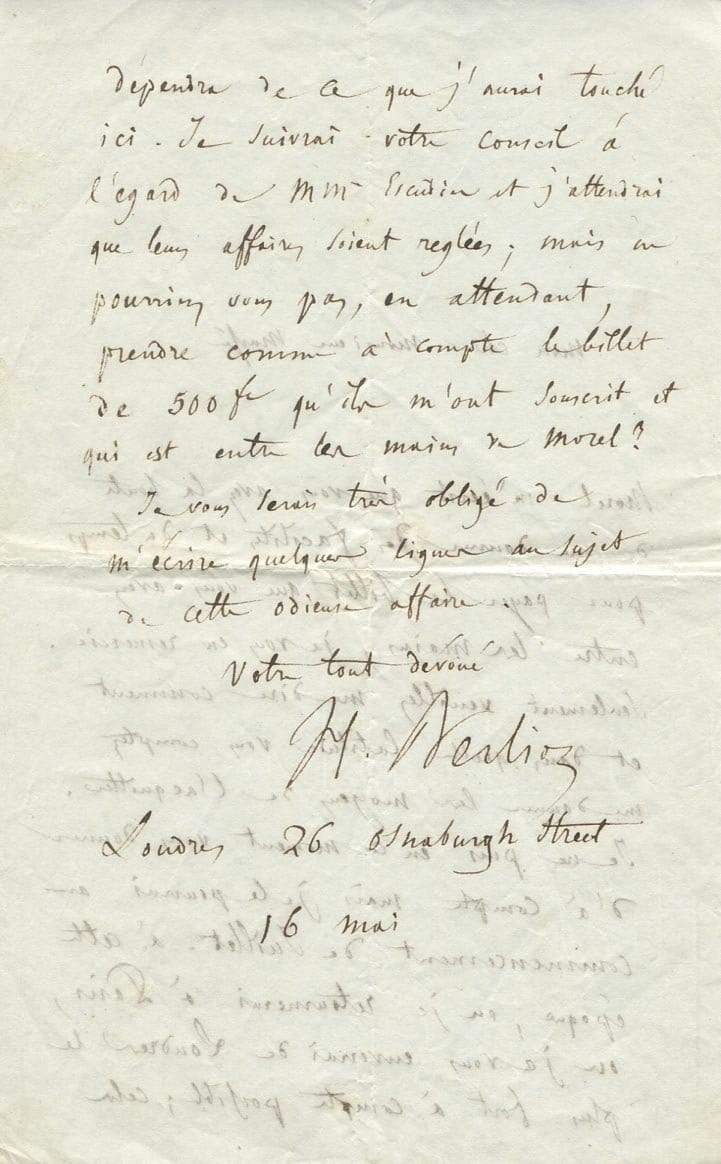 Louis-Hector Berlioz Autograph Autogramm | ID 7213599096981