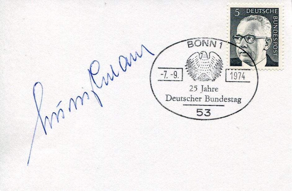 Erhard, Ludwig autograph