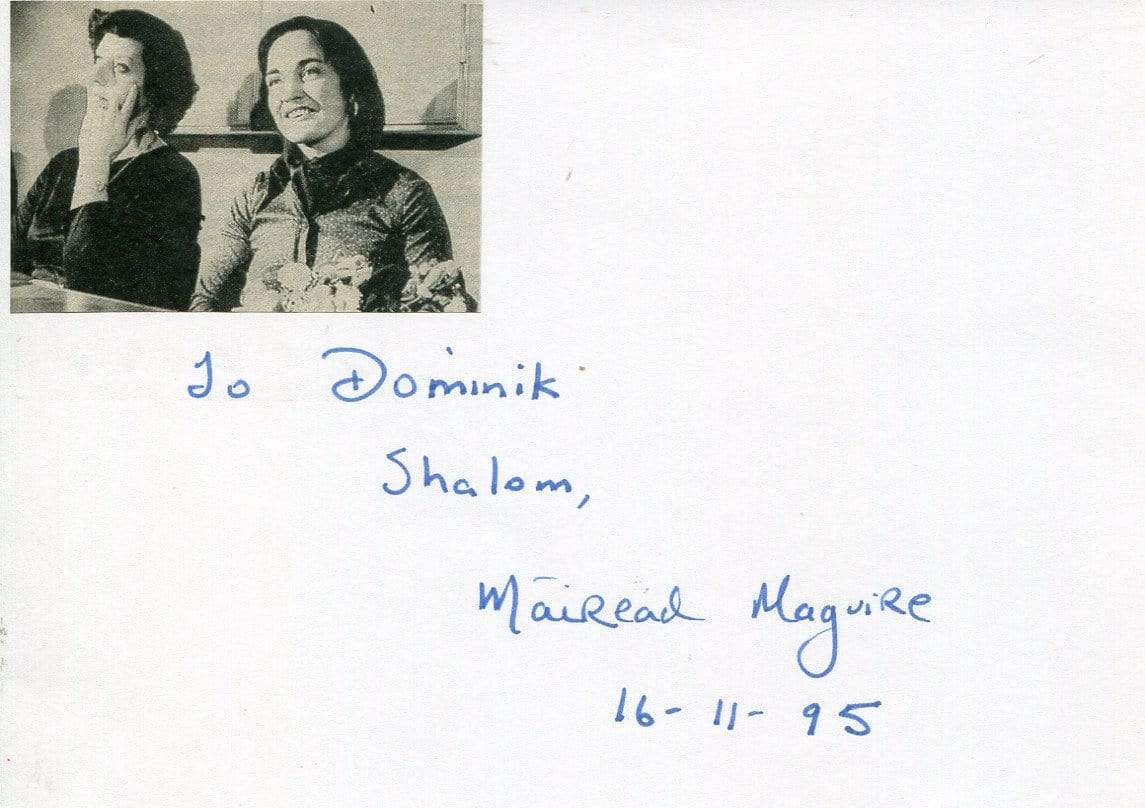 Maguire, Mairead Corrigan autograph