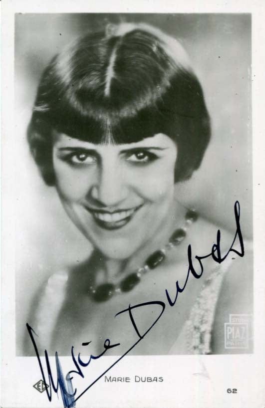 Marie Dubas Autograph