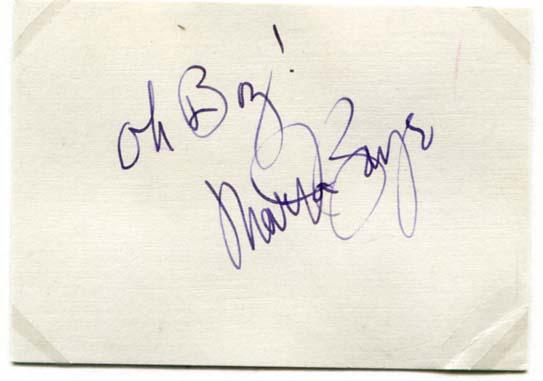 Raye, Martha autograph