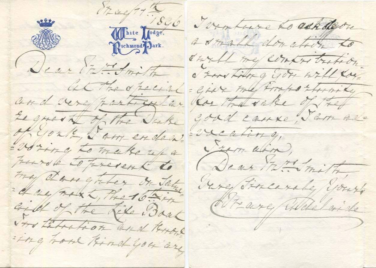 Mary Adelaide Wilhelmina Elizabeth Princess Mary Adelaide of Cambridge Autograph Autogramm | ID 7201216168085