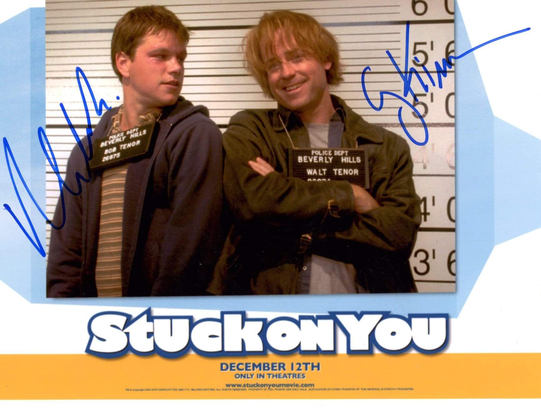 Damon, Matt & Kinnear, Greg autograph