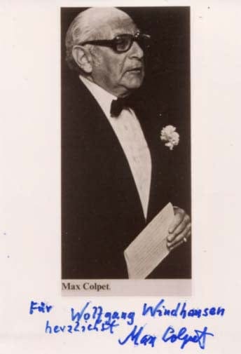 Max Colpet Autograph Autogramm | ID 7360215646357