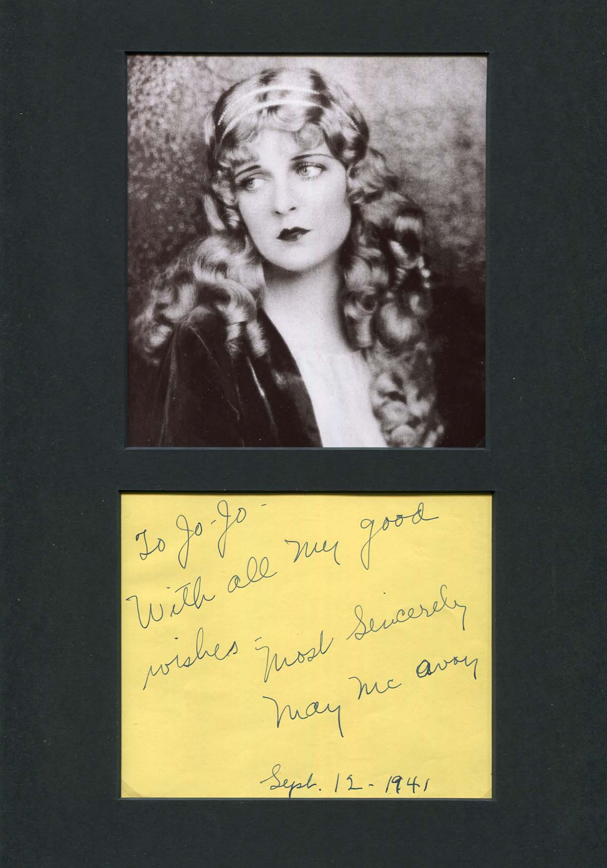 May McAvoy Autograph Autogramm | ID 6952676294805