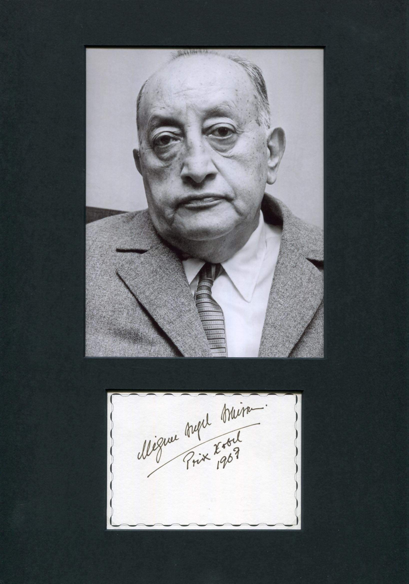 Asturias, Miguel Angel autograph