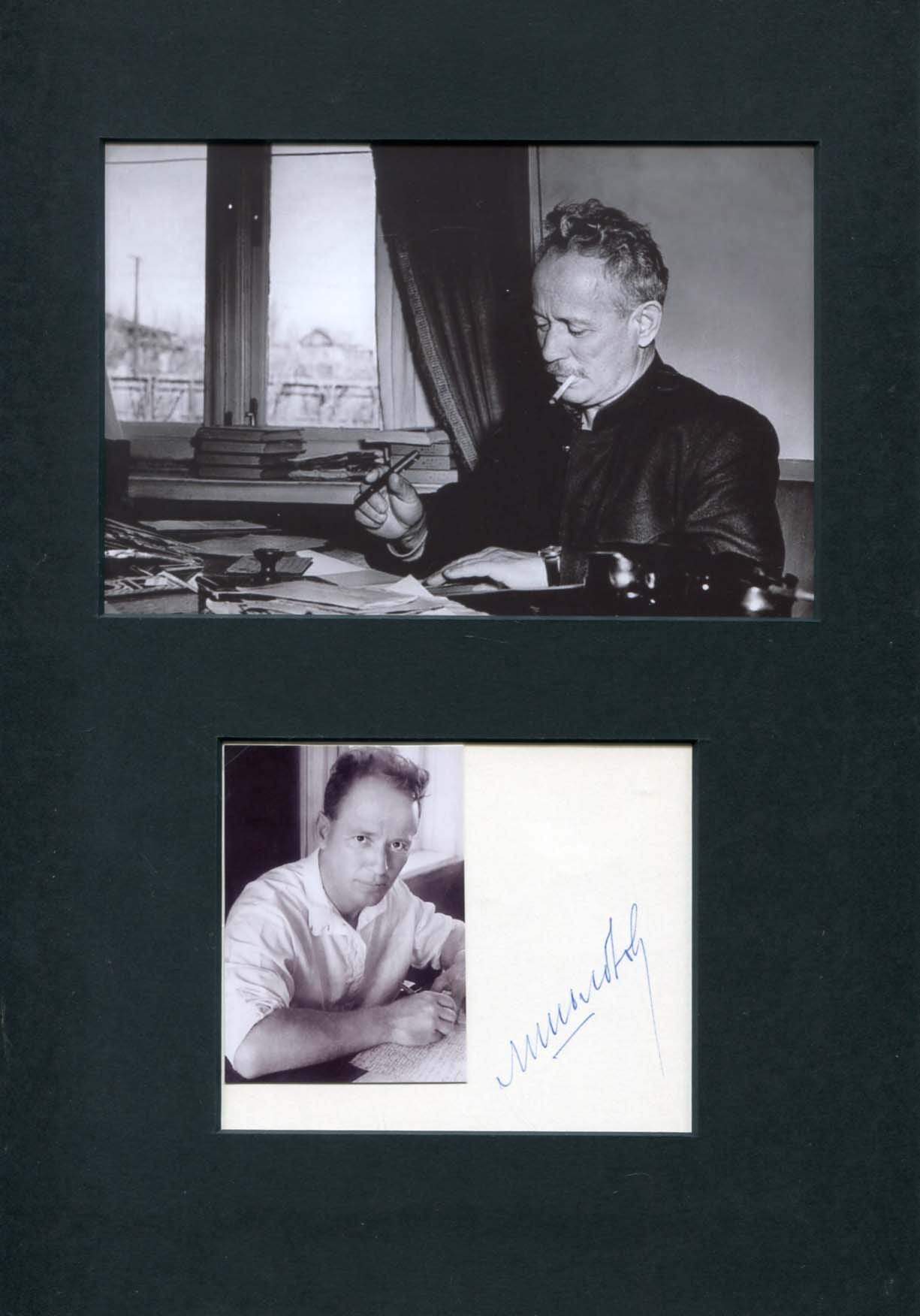 Sholokhov, Mikhail autograph