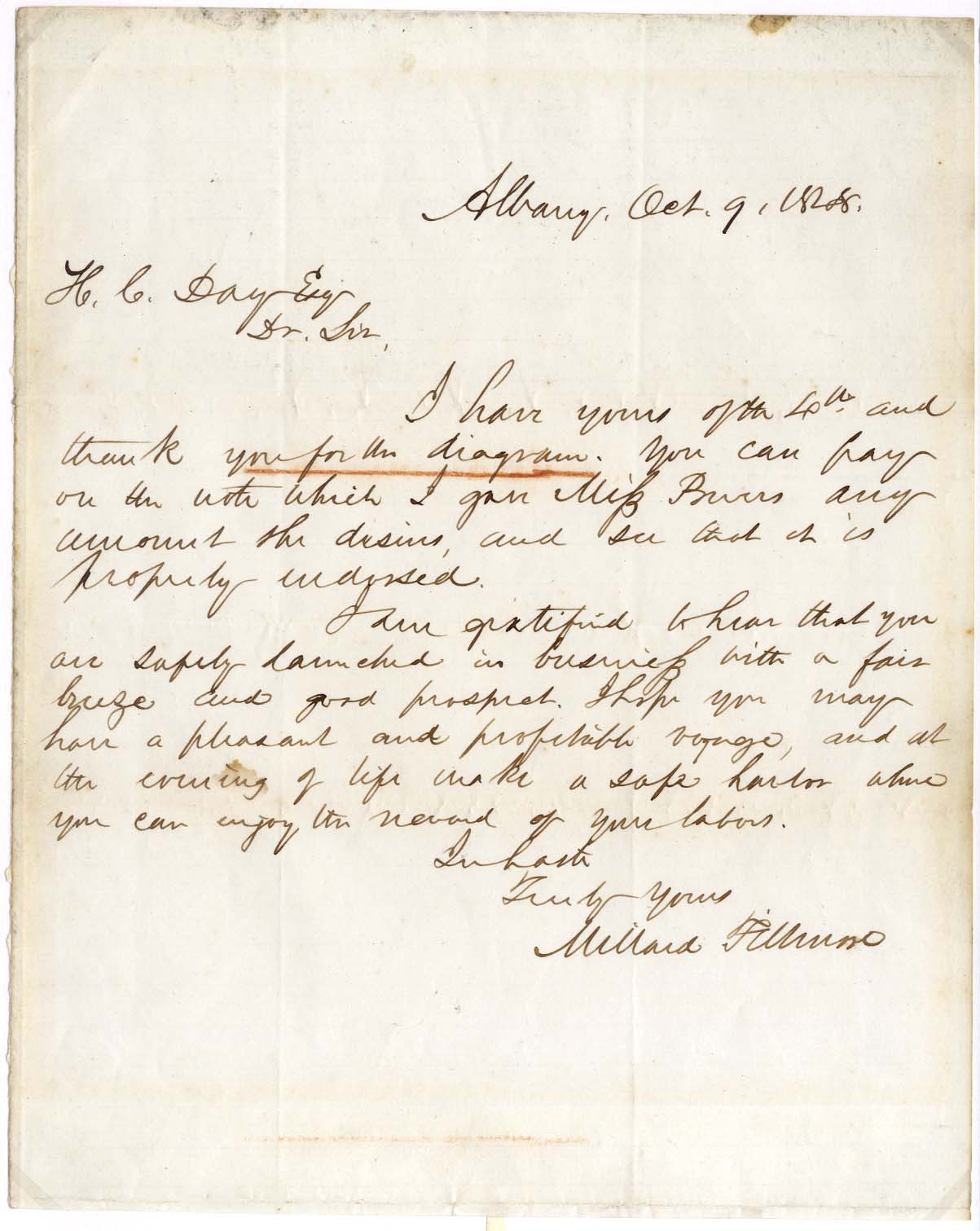 Millard Fillmore Autogramm