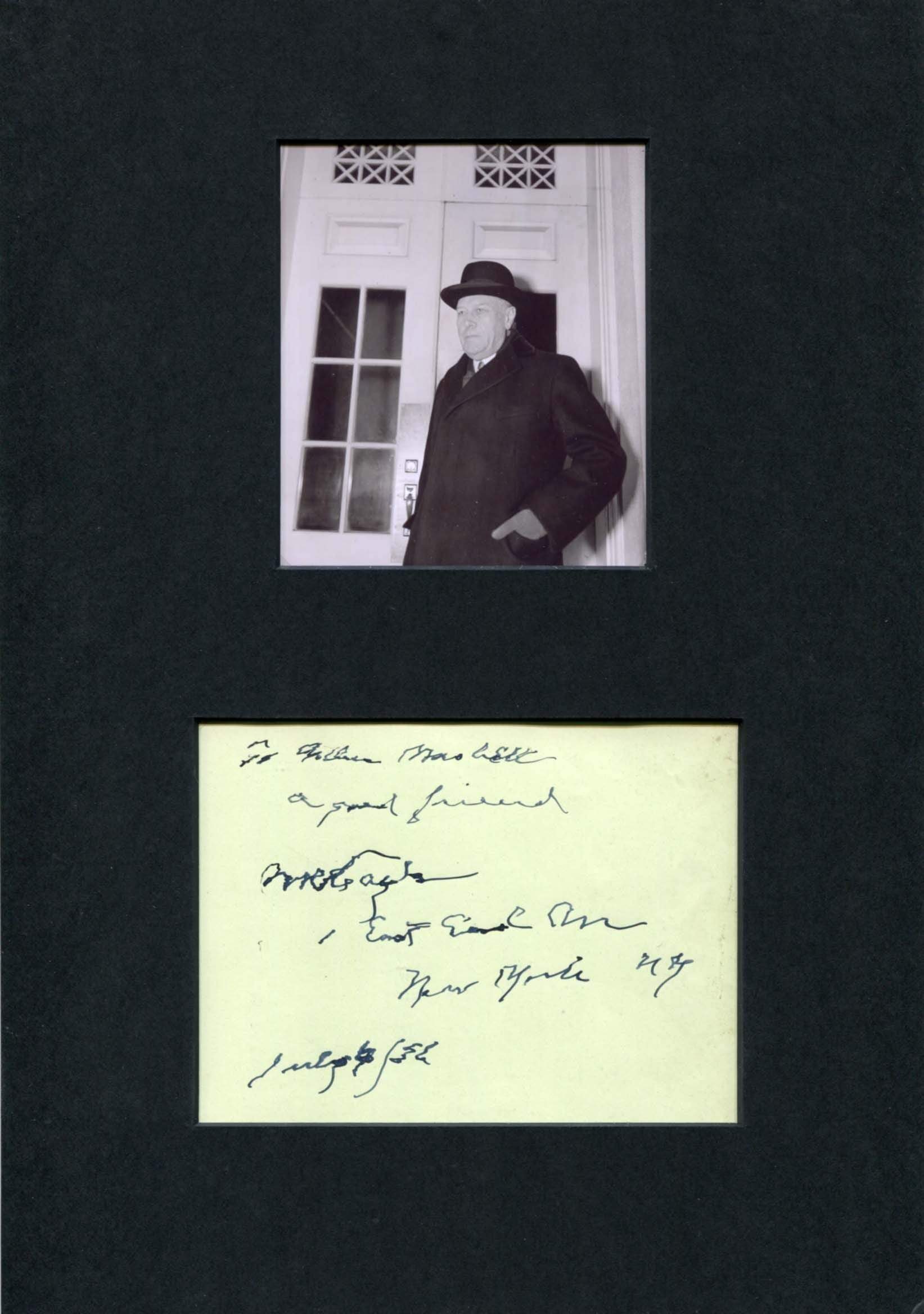 Taylor, Myron Charles autograph
