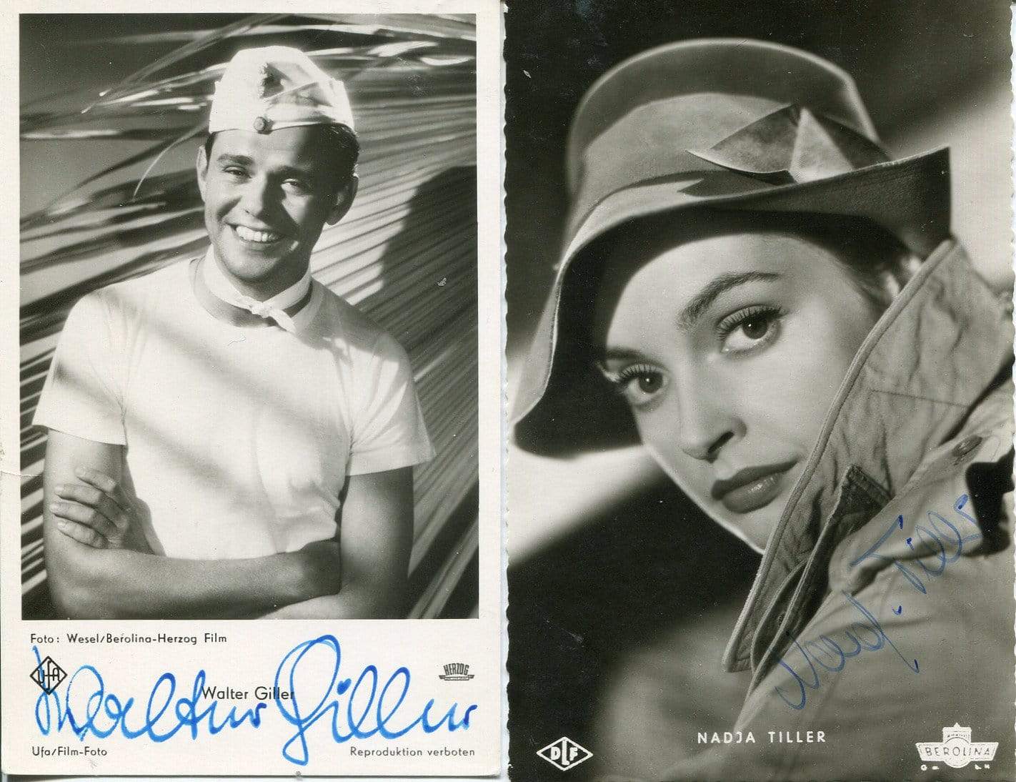 Nadja & Walter Tiller & Giller Autograph Autogramm | ID 7088901488789