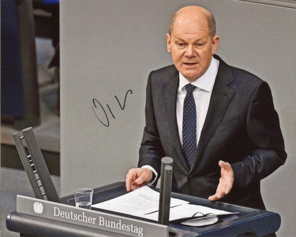 Olaf Scholz Autograph Autogramm | ID 7269985976469
