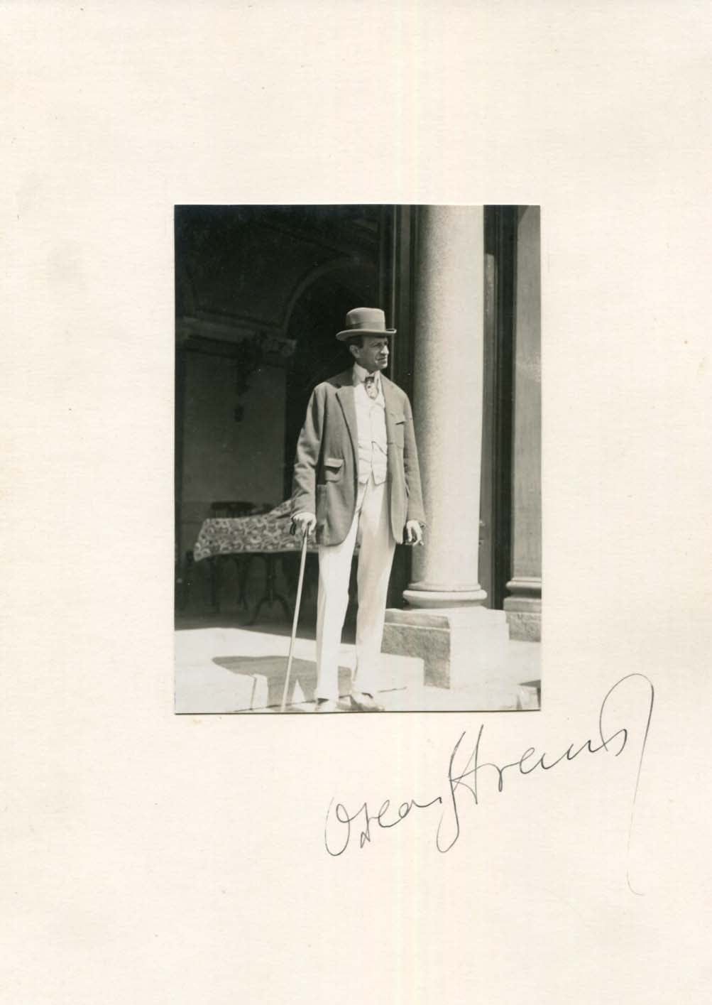 Oscar Nathan Straus Autograph Autogramm | ID 7590155452565