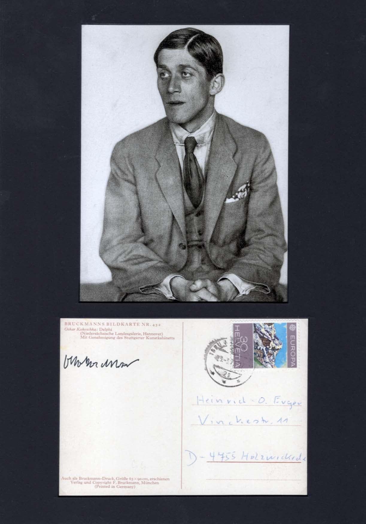 Oskar Kokoschka Autograph Autogramm | ID 7815912652949