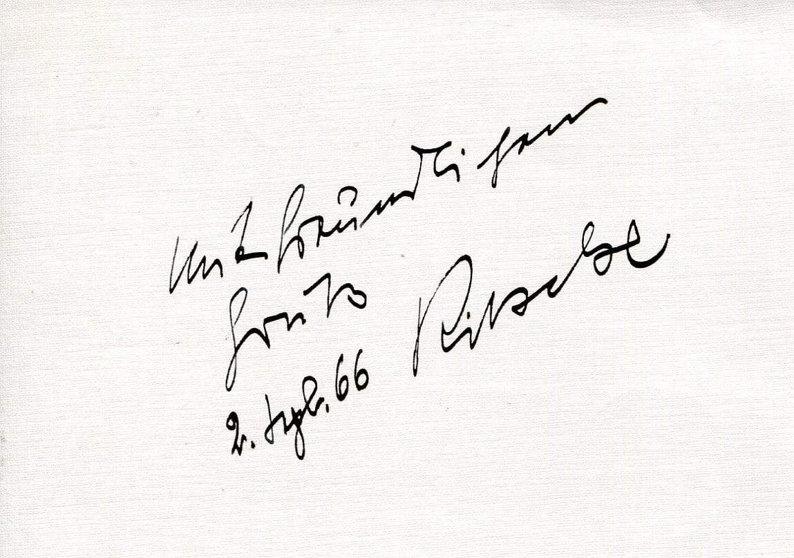 Otto Ritschl Autograph Autogramm | ID 6912534544533