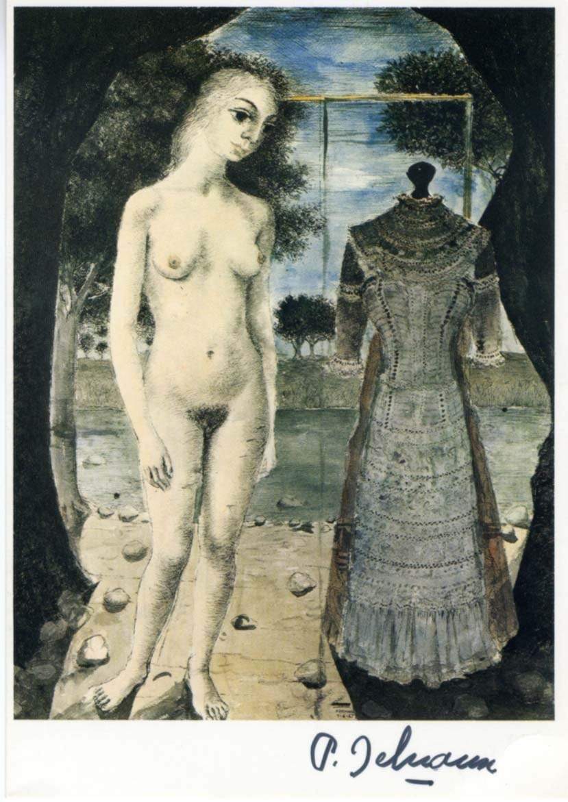 Delvaux, Paul autograph