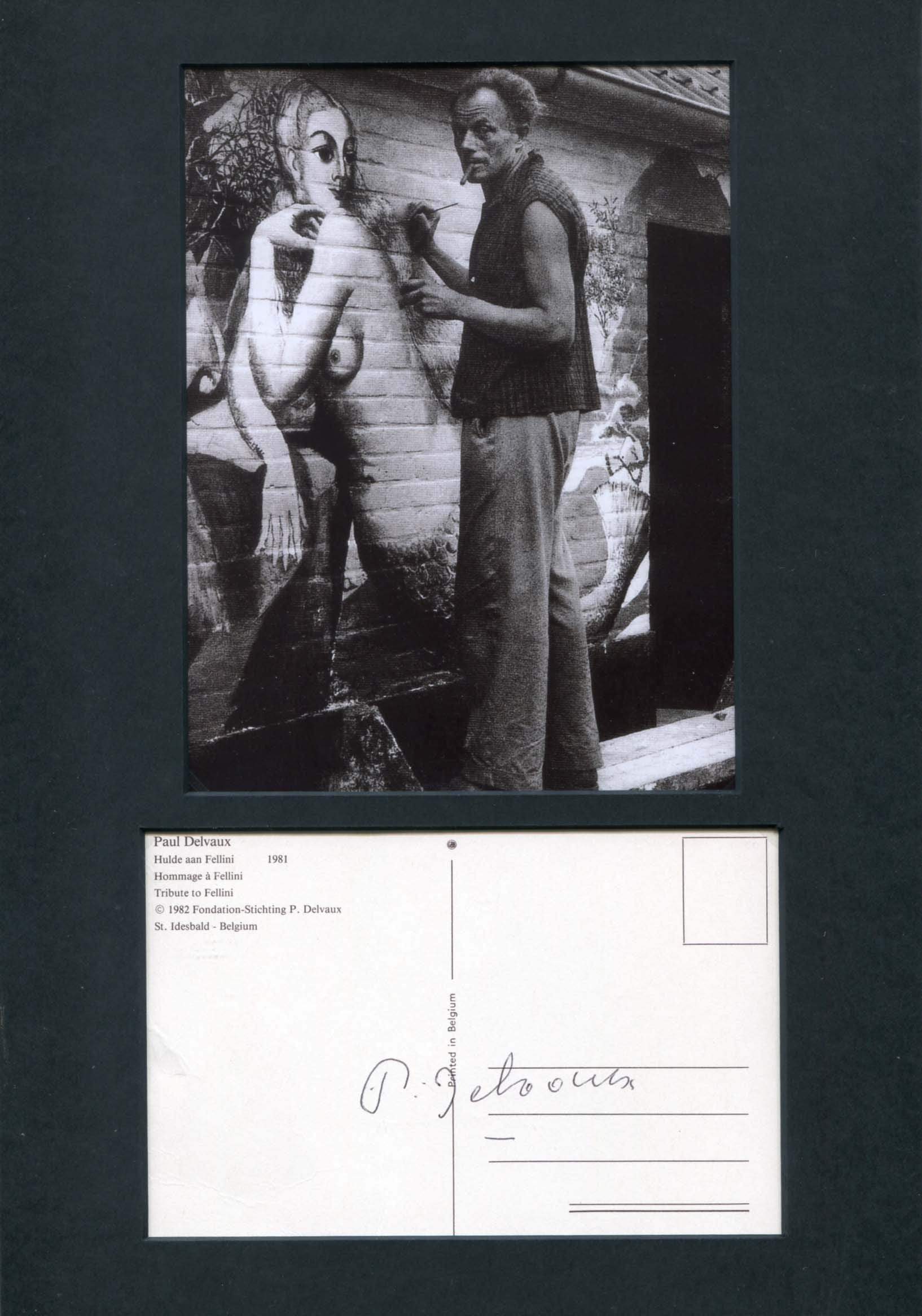 Delvaux, Paul autograph