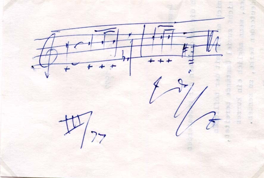 Paul Dessau Autograph Autogramm | ID 7553631355029