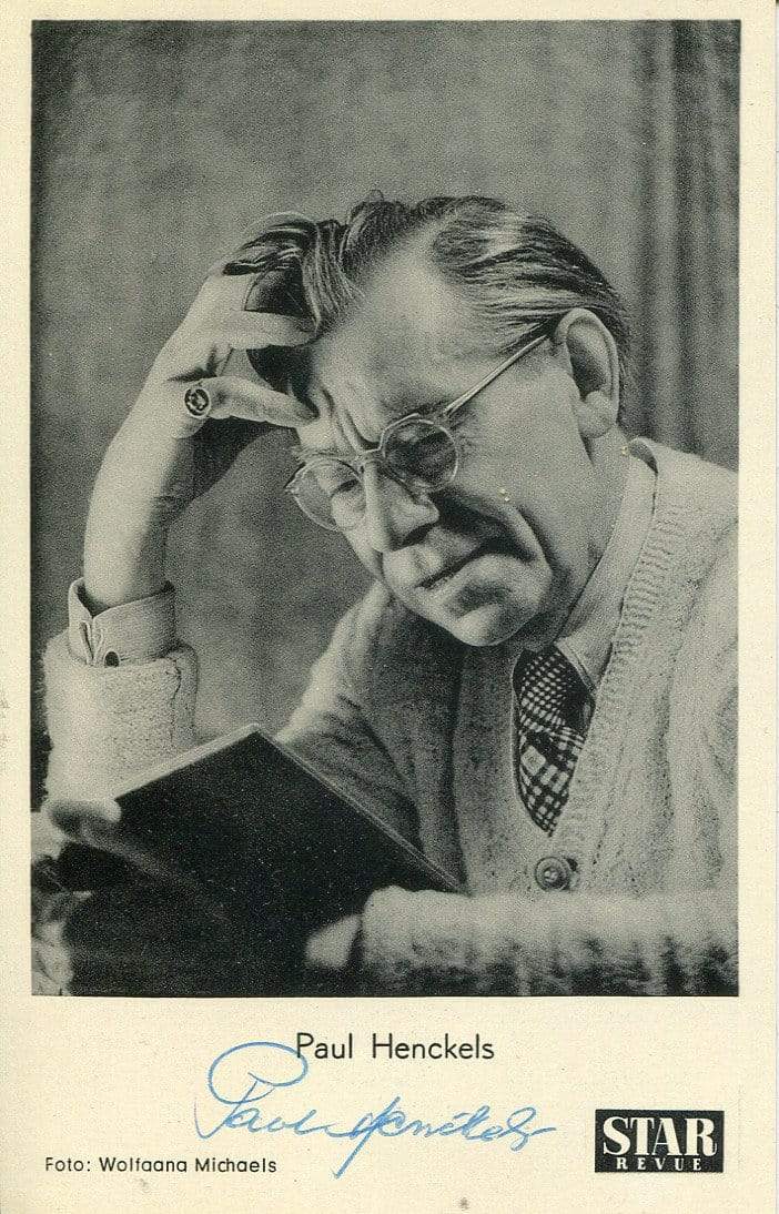 Henckels, Paul autograph