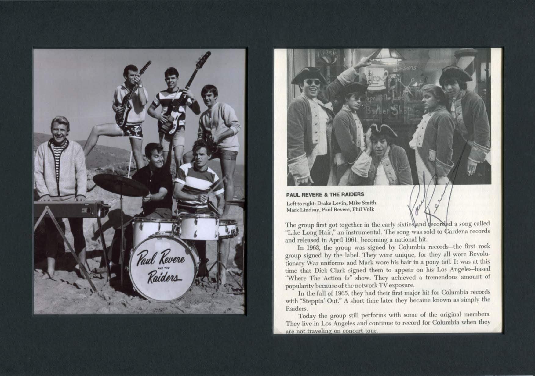 Revere, Paul autograph