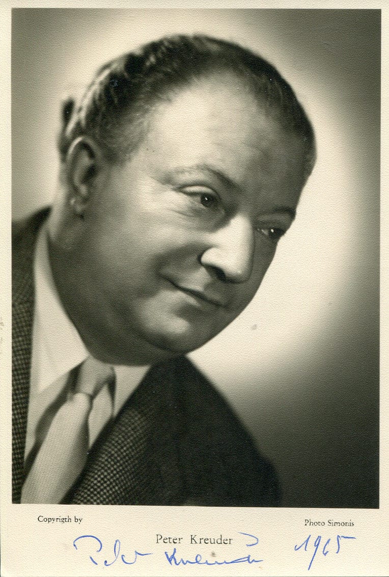 Peter Kreuder Autograph Autogramm | ID 7499844190357